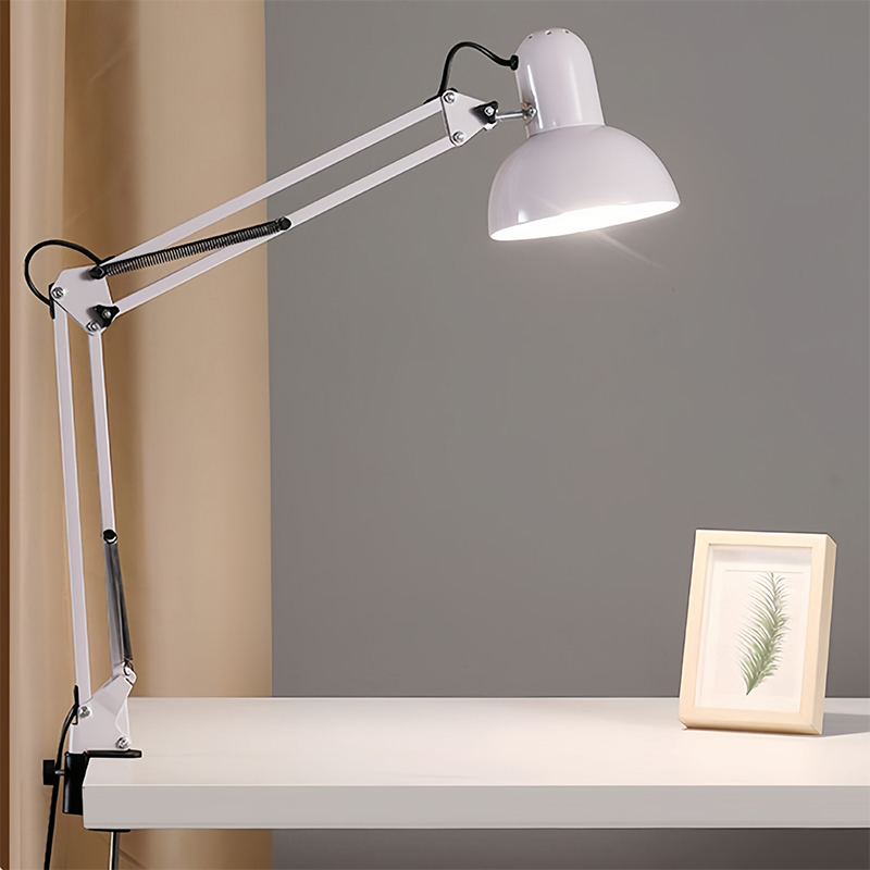 Ibẹjadi kika Telescopic Long Arm Agekuru Light