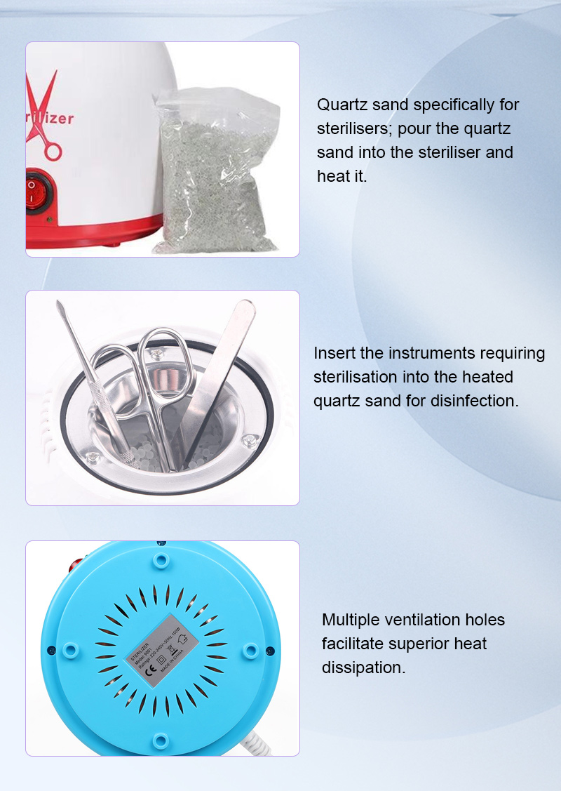 High-Temperature Sterilization Cup with Quartz Sand