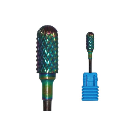 Rainbow Carbide àlàfo Drill Bits Italolobo Fun Adayeba eekanna saarin